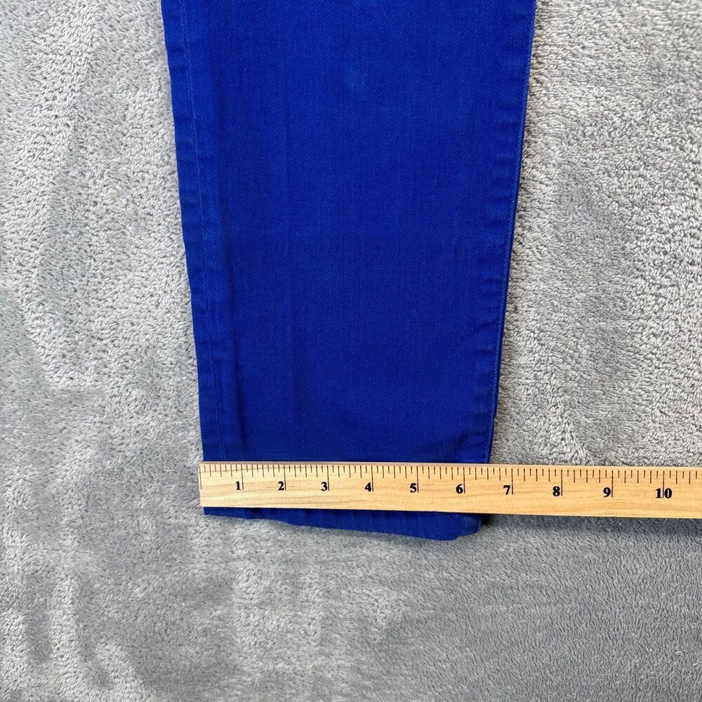 Lauren Ralph Lauren Jeans Womens 6P Blue Zipper Pocket Stretch Denim Ankle Pants - Picture 10 of 14